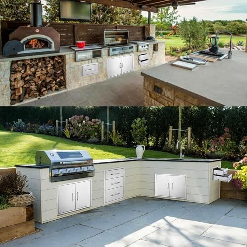 2-Drawer BBQ Island Drawer, 14W x 15H x 23D, Flush Mount, Stainless Steel - Image 6