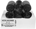 Aluf Plastics 16 Gal Black Trash Bags, 6 Micron (EQ.), 24" x 33" (1000 Pk) by AlufPlastics