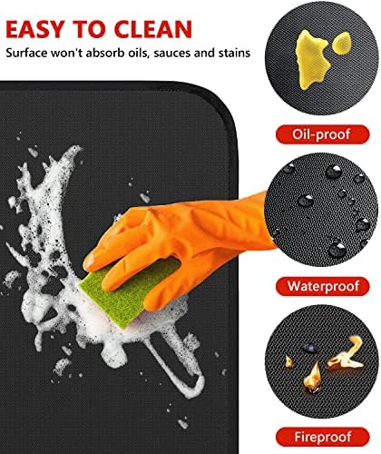 Protebox 48 x 30 inch Under Grill Mats for Outdoor Grill BBQ Deck Protector - Image 4