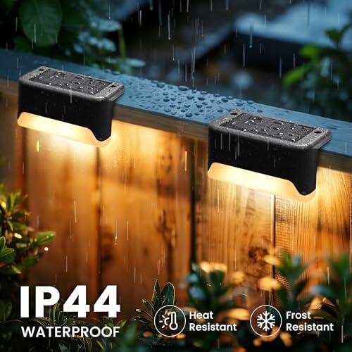 SOLPEX Solar Deck Lights Outdoor,Fence Lights Waterproof,16 Pack RGB - Image 7
