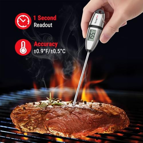 TempPro TempSwift 1 Sec Meat Thermometer Digital for Kitchen Cooking Food - Image 2