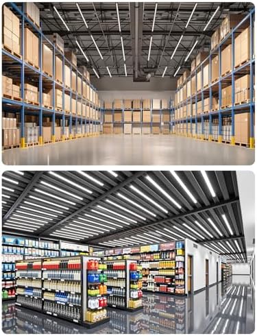 (6 Pack) 3FT T5 SE LED Shop Lights, 1760LM 6500K Bright White LED Integrated Fixture, 16W Linkable Garage Light, Ceiling and Cabinet Light with ON/OFF Switch, Workshop, Basement, FCC Certified - Image 7