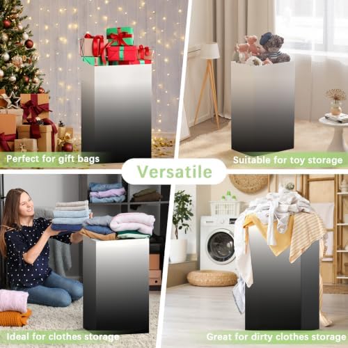 Magicheap 13 Gallon Disposable Trash Cans, 4 Pack, Black Gradient - Image 6