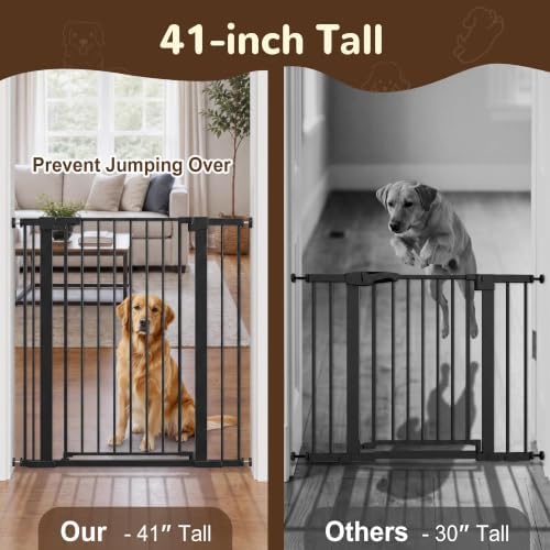 41” Extra Tall Baby Gate for Stairs 29.7-40.6" Wide Dog Gate - Image 2