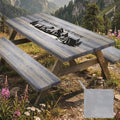 Picnic Table Cover with Bench Covers Camping Tablecloth Set with Pocket by pickyNproud