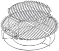 BBQ-PLUS Expander Rack Replacement Kit for Large Big Green Egg,Heavy Duty Stainless Steel 3 Tier 5 Piece Grill Basket Accessories with Removable Cooking Rack System Large by BBQ-PLUS