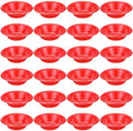 24 Pack 16oz Red Disposable Plastic Bowls Dessert, Ice Cream, Salad, Soup Serving Cups for Party, Picnic, Food Snacks (Red) by Unknown