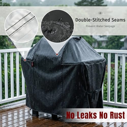 SHINESTAR 48in Grill Cover for 200 & Spirit II 200 Gas Gril, Velcro Straps - Image 5