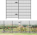 Metal Garden Fence with Gate 40 in x 23.3 ft, Dog Fence Outdoor for Yard by FOREHOGARGARDEN%EF%BC%86HOME