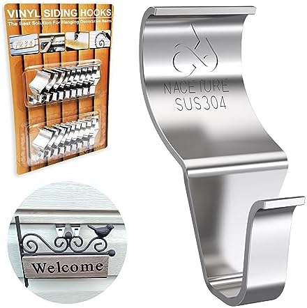 NACETURE Vinyl Siding Hooks Hanger Siding Clip for Hanging, 20 Pack by NACETURE
