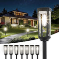 JEJOT Solar Pathway Lights Outdoor Waterproof, 8 Pack Solar Walkway Lights by JEJOT