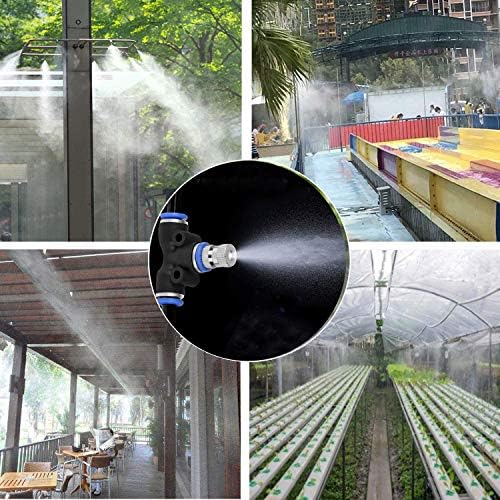 Misting Nozzles for Outdoor Cooling System 10pcs Mister Nozzle Atomizing Misting Sprayer Fog Nozzles for Garden, Humidification, Landscaping, Dust Control, 0.024Inch (Size : 0.6mm) - Image 6