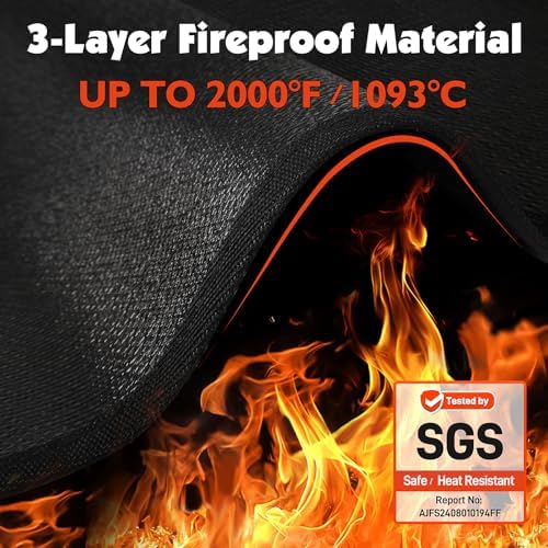 Grill Mat for Blackstone Griddle Accessories 28 & 36in, 90 x 48 x 0.04in - Image 3
