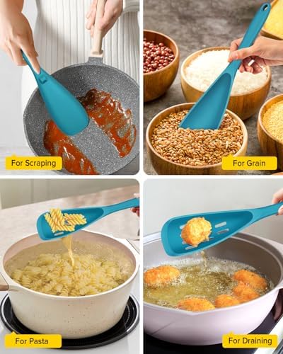 BUNDLEPRO Silicone Cooking Spoons for Nonstick Cookware, One-Piece, 2 Pack - Image 5