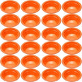 24 Pack 12 oz Disposable Plastic Bowls Dessert, Ice Cream, Salad, Soup Serving Cups for Party, Picnic, Food Snacks (Orange) by Unknown