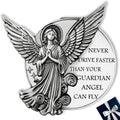 Guardian Angel Visor Clip for Car,Never Drive Faster Clip 2.95 Inch, Drive Safe Inspirational Gifts for Women Men by Meliatomia