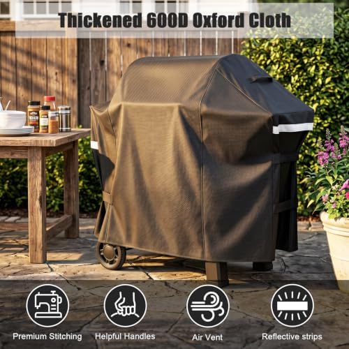 QuliMetal Grill Cover for Weber Searwood 600 Pellet 3400145 - Image 4