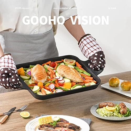 S·KITCHN Nonstick Grill Pan, Induction Stove Top Grill Plate, Glass Grilling Pan for Indoor, Gas Range Grill Panel/Skillet - Image 2