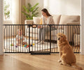 76.4-85.5 Inch Extra Wide Baby Gate Pressure Mounted for Stairs Doorways by COSENDBABYGATE