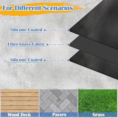 Ogrmar 90 x 52 Inch Under Grill Mats for Outdoor Grill Deck Protector - Image 4