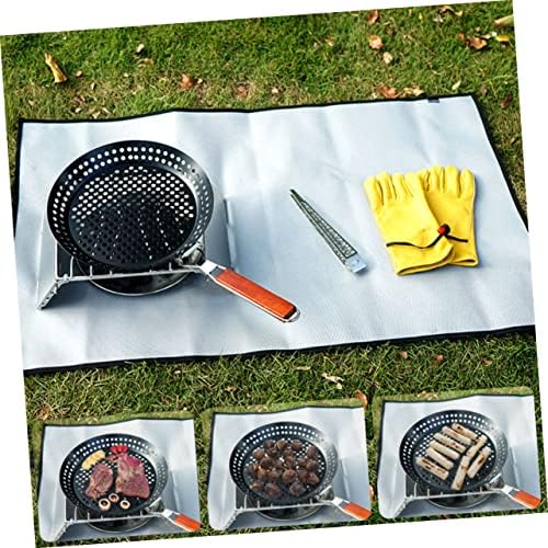 Ciieeo Grill Skillet Xmas Foldable Iron for Camping and Grilling - Image 4