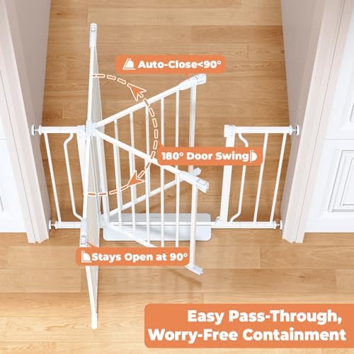 Baby Gate Auto Close, 29"-40" Dog Gate Indoor for Stairs & Doorways - Image 3