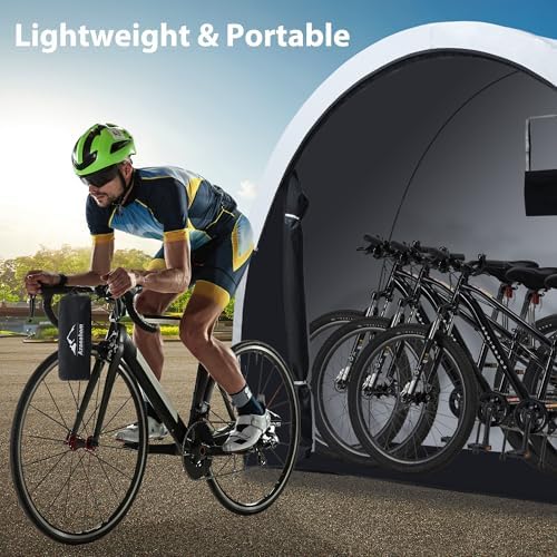 Bike Storage Shed Tent Waterproof Outdoor Side Access Portable XL - Image 7