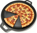 Cast Iron Pizza Pan, Steak Skillet with Handles for Oven, Grill, Stovetop, or Campfire (11 inch) by Unknown