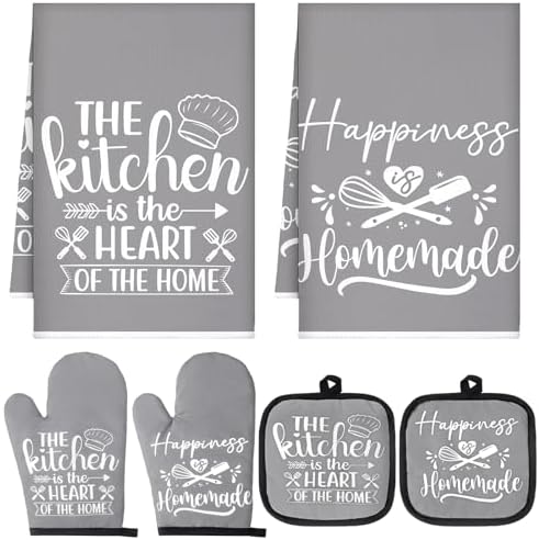 Sratte 6 Pcs Kitchen Decor Accessories Set, Kitchen, Gray by Sratte