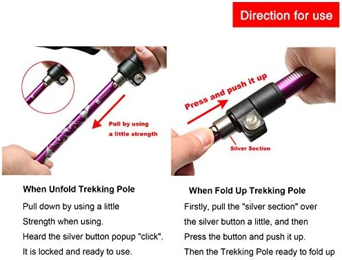 A ALAFEN 7075 Aluminum Collapsible Ultralight Trekking Pole - Image 6