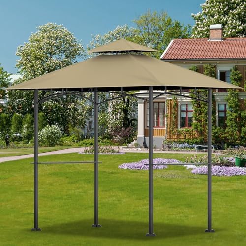 Grill Gazebo Canopy Replacement, 5 x 8 Ft, Khaki - Image 6