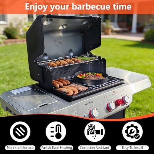 Upgraded 7421 Gourmet BBQ System Griddle for Weber 22 inch Charcoal Grills - Image 6