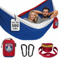 Wise Owl Outfitters Camping Hammock – up to 500lbs Portable Hammock with Tree Straps - Travel, Backpacking, Hiking, Outdoors Camping Gear - Single or Double by WiseOwlOutfitters