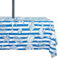 Outdoor Tablecloth with Umbrella Hole Umbrella Tablecloth Patio Tablecloths with Zipper for Courtyards, Terraces, and Beaches 60 x 84 in by Rodvnyh