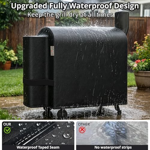 Pellet Grill Cover for Traeger Pro 34/780 Series,1000D Heavy Duty Material - Image 4