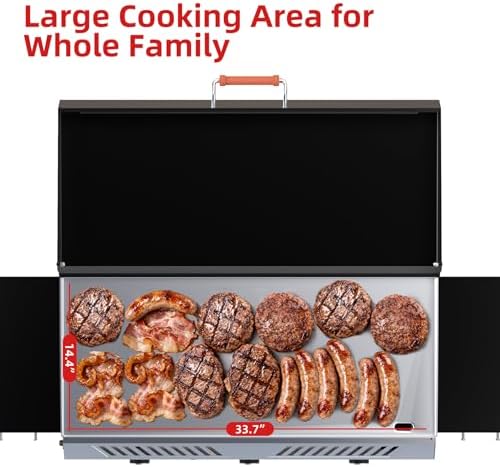 2-in-1 Propane Stove & Griddle Combo, 225,000 BTUs, Steel Cooking Surface - Image 7