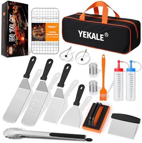 Griddle Accessories Kit for Blackstone and Camp Chef, Flat Top Grill by Yekale