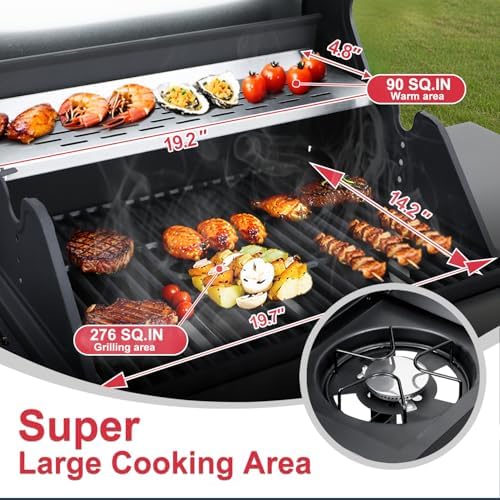 3-Burner Propane Gas Grill with Side Burner - Image 3