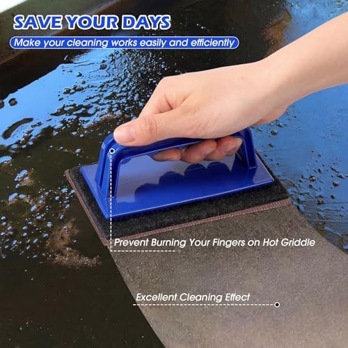 Reallnaive 124 Pcs Griddle Cleaning Kit for Flat Top Grill,Blue - Image 2