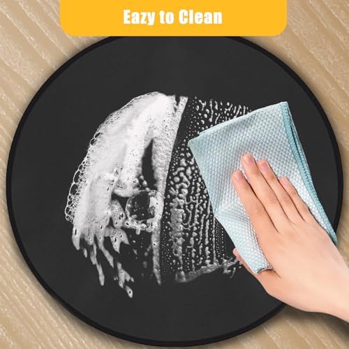 Tirifer 24" Round Grill Mat, Fire Pit Mat Fireproof Under Grill Mat Oil-Proof Waterproof BBQ Pad for Outdoor Grill Accessories, Heat Resistant Protective Deck and Patio Mat Fire Resistant Pad - Image 6