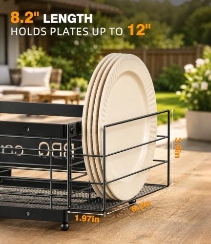 TJ.MOREE Grill Caddy BBQ Organizer for Grilling Tools & Supplies - Image 7