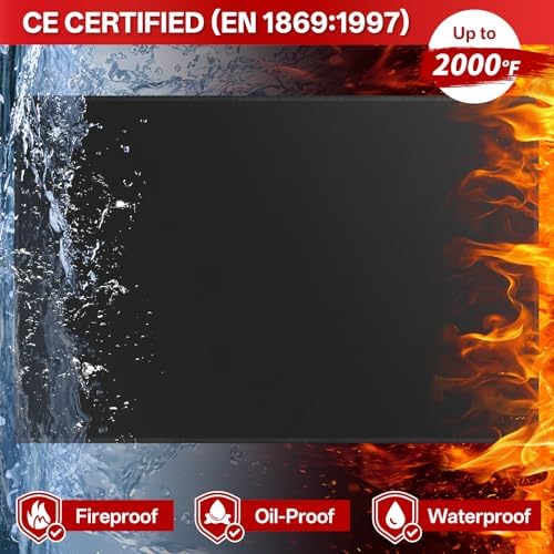 SecuCaptain Under Grill Mat for Outdoor Grill - Large 65x40 Inches Mats Double-Sided Fireproof Pad for Indoor Fireplace Fire Pit Heat Resistant Waterproof BBQ Floor Protector for Patio and Deck - Image 5