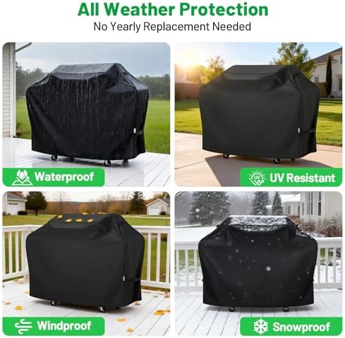 70 Inch Large BBQ Grill Cover for Outdoor, Heavy Duty Waterproof - Image 5
