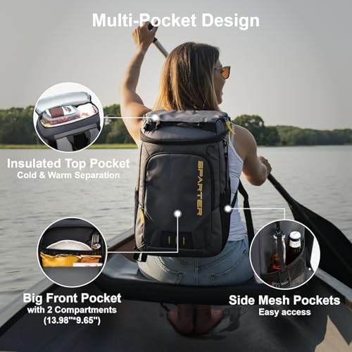 SPARTER Backpack Cooler Insulated 33/49 Can Leakproof Waterproof Bag Beach - Image 4