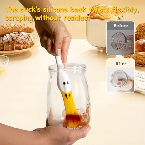 Duck Jar Spatula Unique Kitchen Gadgets Jar Scraper Cookie Baking Gadgets - Image 3