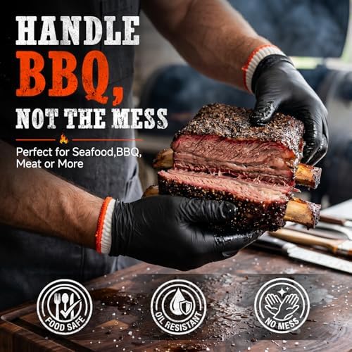 ANBOSON BBQ Gloves,Disposable BBQ Gloves Heat Resistant Cooking - Image 5