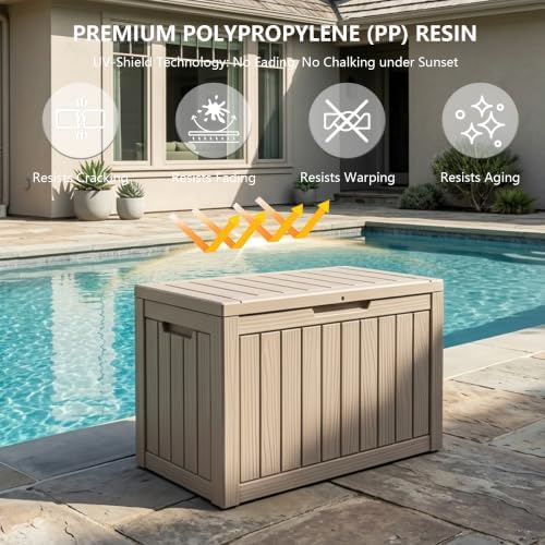 Outdoor Storage Box, 50 Gallon Waterproof Deck Box [Upgraded 3.0] - Image 5