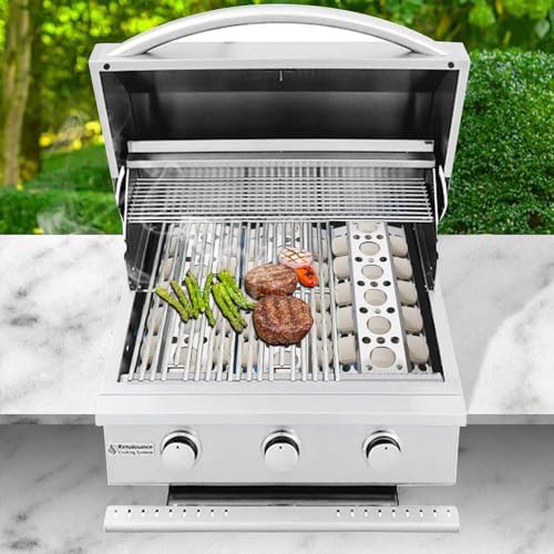 GasSaf Heat Plate for Select Turbo Gas Grill Replacement Parts, 16.5 inch Stainless Steel Briquette Trays for BBQ Galore Grand Turbo STS, Elite, Classic Grill Parts, 3-Pack Heat Trays(16 1/2 x 6 1/2) - Image 6