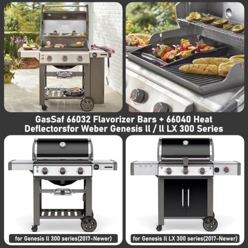 Genesis ii E-310 Grill Replacement Parts 66032 66795 Flavorizer Bars 66040 66685 Heat Deflectors for Weber Genesis ii Grill Parts GS4, ii E-315 E-335 S-310 S-335 SE-310 SE-335, Genesis 2 LX E/S-340 - Image 2