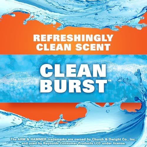 Hefty Ultra Strong 13 Gal Kitchen Trash Bags, Black, Clean Burst, 80ct - Image 3